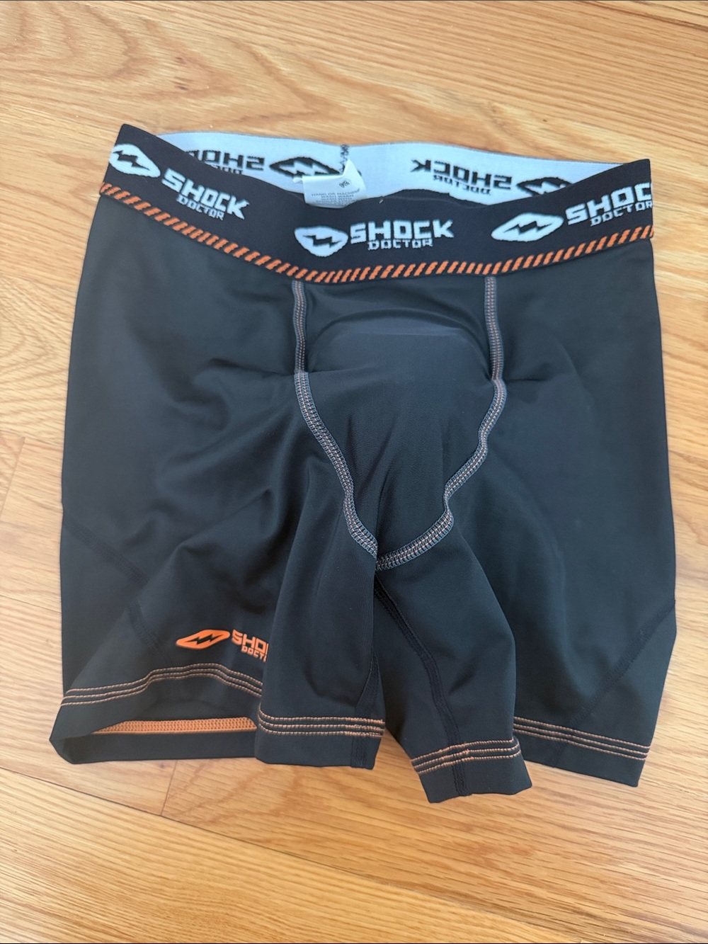Shock Doctor compression short with a protective-cup pocket | Size S
